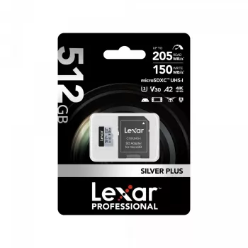 Flash Memory Lexar 512 GB UHS-I microSDXC SILVER PLUS