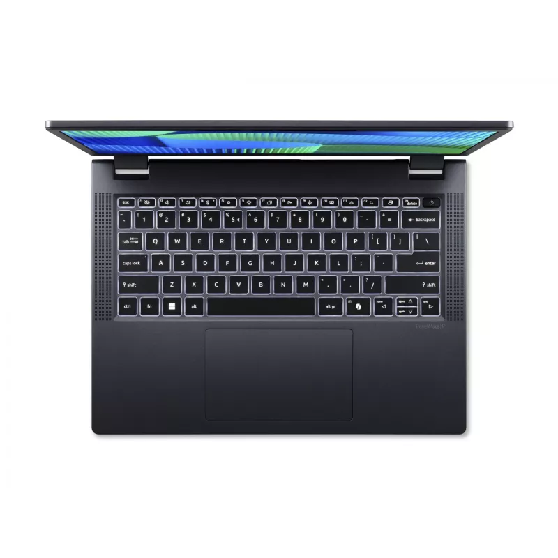 Acer | TravelMate TMP414-53-G2-TCO-585Q | Schieferblau | 14 Zoll | WUXGA | 1920 x 1200 Pixel | Intel Core 5 | 120U | 16 GB | DDR5 | Solid-State-Laufwerk 256 GB | Intel Iris Xe
