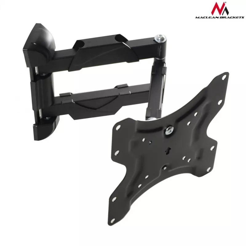 TV-Wandhalterung MACLEAN MC-742 für 42 Zoll (106,7 cm), neigbar -12°/+12°, VESA 75x75–200x200, max. Belastung 30 kg, schwarz
