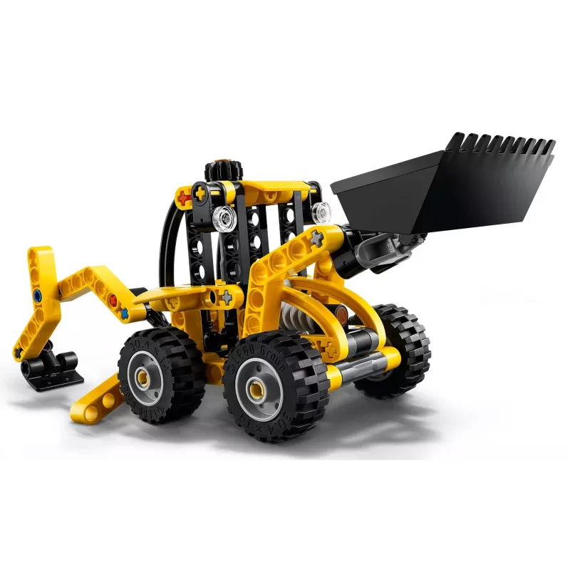 Konstruktionsset LEGO Technic Backhoe Loader 42197 — Knicklenkung, funktionierender Lader, 104 Teile, empfohlenes Alter 7+