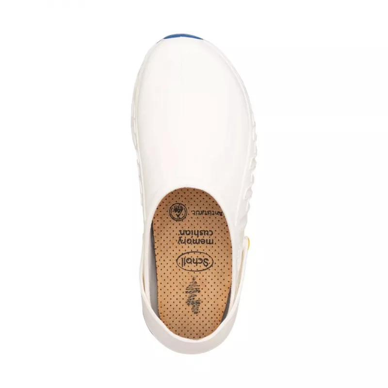 Clogs Mobilex Evoflex unisex weiß EU 46 (UK 11) – synthetisches Obermaterial, Mikrofaser-Futter, 4 cm Absatz