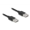 Spiralkabel DeLOCK EASY-USB 2.0 Typ-A Stecker auf Typ-A Stecker 0,5 m bis 0,8 m schwarz