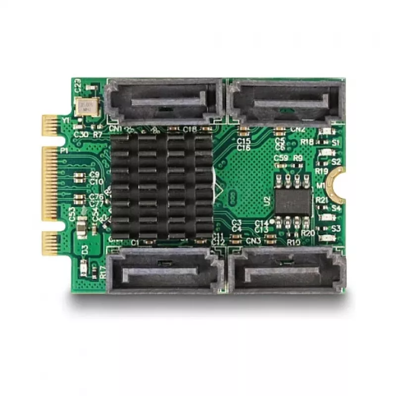 DeLOCK 61062 Interner SATA-Adapter M.2 auf SATA 6 Gbit/s RAID 0 1 10 JBOD