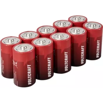 Voltcraft VC-16107980 Mono D -Batterie Alkali-Mangan 18000 mAh 1,5 V 10 Stück (VC-16107980)
