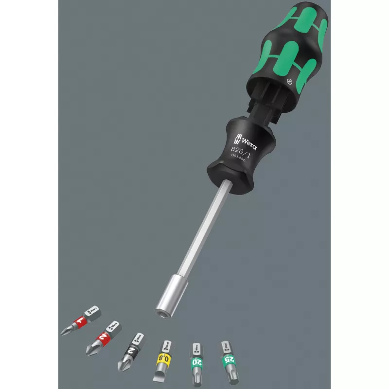 Wera Kraftform Kompakt 27 Set 1 Schraubendrehersatz mit ergonomischen Griffen und Präzisionsspitzen