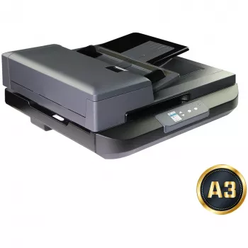Flachbett- & ADF-Scanner Avision AD5800 — 1200 x 1200 DPI, A4, 100-Blatt-ADF, Duplex, LCD, weiß