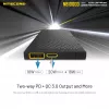 Tragbare Powerbank Nitecore NB10000 — 10000 mAh, USB‑A + USB‑C, 38 W Gesamtausgang, grau