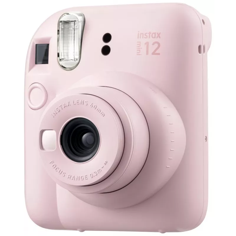 Sofortbildkamera Fujifilm Instax Mini 12 Pink — Bild 86×54 mm, Film 62×46 mm, 60 mm Brennweite
