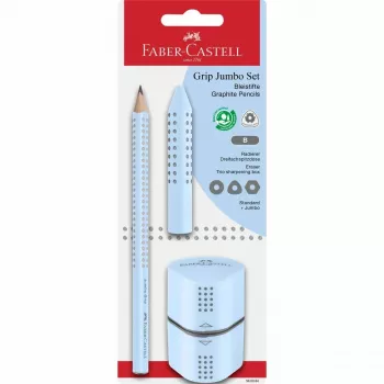 Graphitstift Faber-Castell 580084 B Dreikant Blau