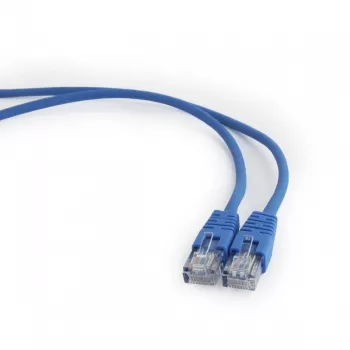 Blau Patchkabel Cat. 5E mit geformter Zugentlastung 50μ-Stecker, 2 Meter