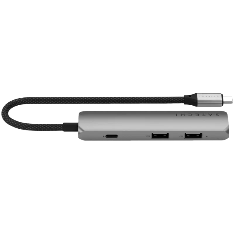 Satechi ST-P4SM Interface Hub USB Typ-C 10000 Mbit/s Grau