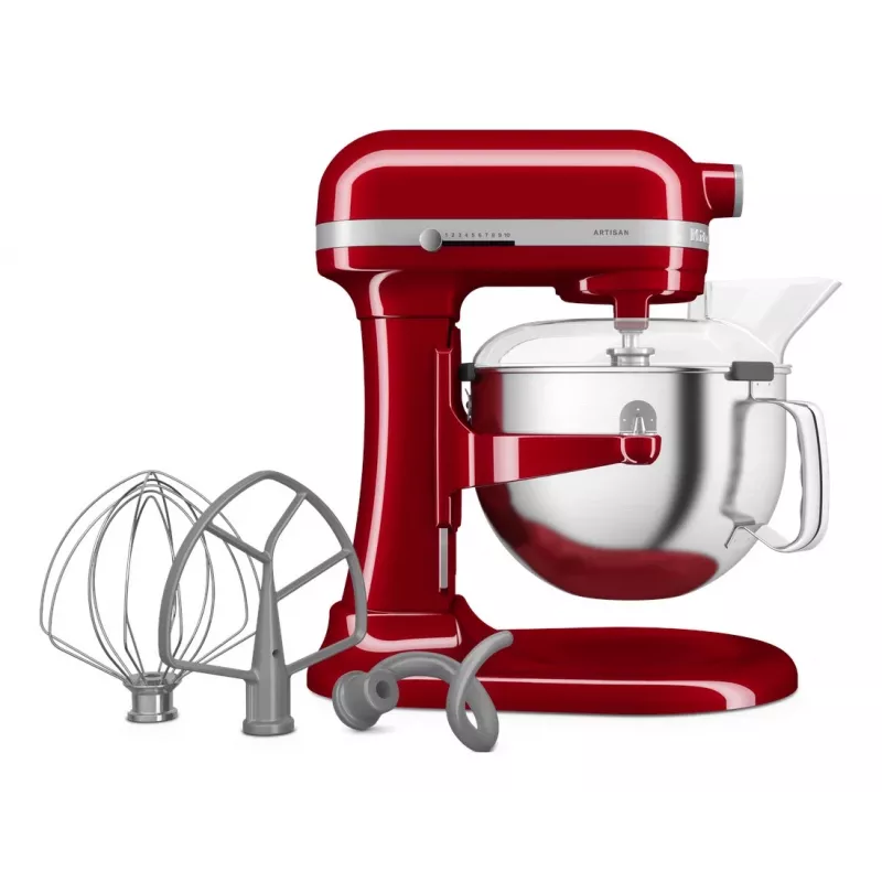 KitchenAid 5KSM60SPXEER Küchenmaschine 375 W Grau, Rot, Edelstahl