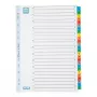 Elba Mylar Karteikartenregister A-Z, 26-teilig, A4 extrabreit, 230 x 297 mm, farbige Tabs (592581-20)