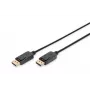 Anschlusskabel DisplayPort mit Verriegelung 1080p 60Hz FHD Typ DP / DP M / M schwarz 3m