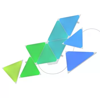 Dreieckige LED-Panelleuchten Nanoleaf NL47-0002TW-9PK — Set mit 9 RGB-Wandpaneelen, netzbetrieben, weiß