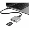 DeLOCK 91006 Kartenleser Grau SD USB Typ-C 10000 Mbit/s