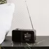 Tischradio Lenco CR-625BK — UKW/MW-Empfänger mit Bluetooth, schwarz