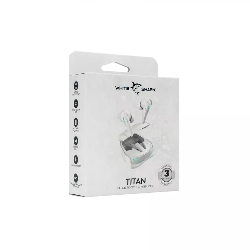 Kopfhörer White Shark GEB-TWS96 Titan Weiß