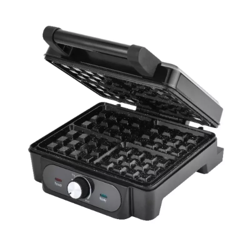 Waffeleisen Lovio LVWF001BK — 1400W, schwarz, elektrisches Tisch-Waffeleisen
