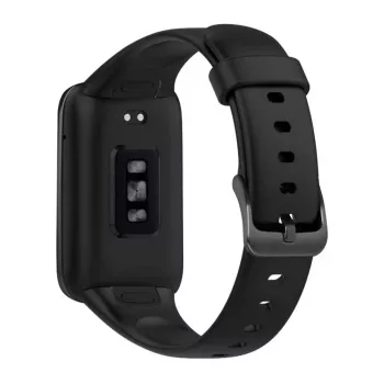 Silikon-Armband FIXED für Xiaomi Mi Smart Band 7 Pro – Schwarz, verstellbar, wasserbeständig