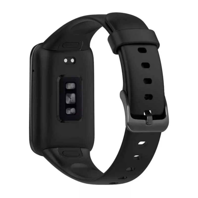 Silikon-Armband FIXED für Xiaomi Mi Smart Band 7 Pro – Schwarz, verstellbar, wasserbeständig
