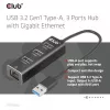 USB-Hub CLUB3D USB 3.2 Gen1 Type-A mit 3 Anschlüssen und Gigabit-Ethernet