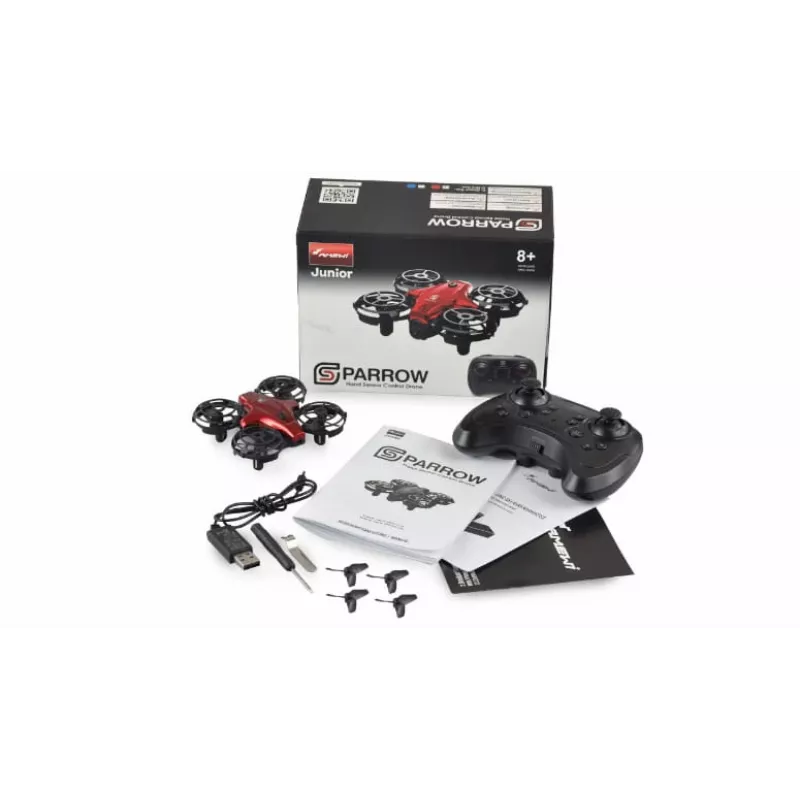 Kameradrohne Amewi 25324 Mini-Drohne 300 mAh Schwarz Rot