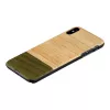 Smartphone-Hülle man and wood für iPhone X/XS — Bambuswald Schwarz