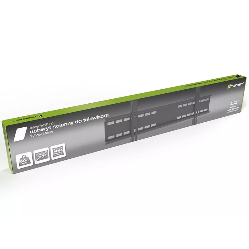 TV-Wandhalterung TRACER TRAUCH47657 — Wandhalterung aus Metall, VESA bis 600x400, Tragfähigkeit 50 kg, Breite 675 mm, Tiefe 55 mm