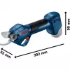 Akku-Gartenschere GGP 12V-25 Professional solo, 12 Volt (Blau/Schwarz, ohne Akku und Ladegerät)