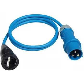 Stromadapterkabel AS Schwabe 1,5 m H07RN-F 3G2,5 mit CEE 16A-Stecker und Schukokupplung 250V