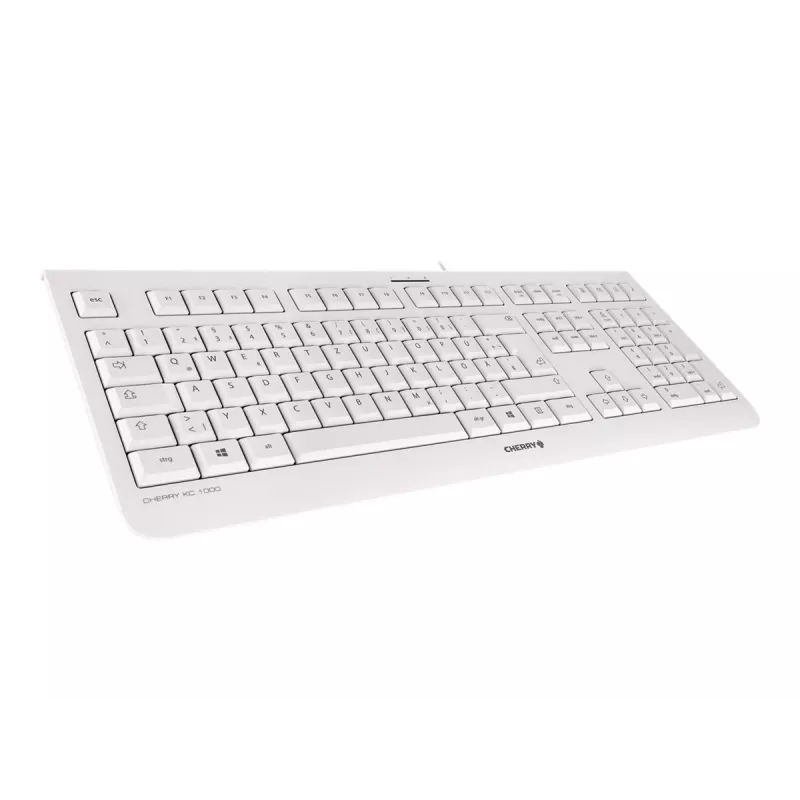 CHERRY KC 1000 Tastatur Büro USB QWERTZ Deutsch Grau