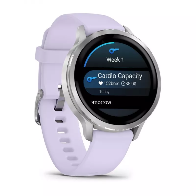 Garmin Venu 4 3,05 cm (1,2 inch) AMOLED 41 mm Digital 390 x 390 Pixel Touchscreen Silber Wi-Fi GPS (Satellit)
