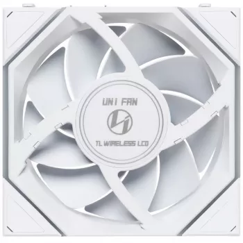 Lian Li UNI FAN TL Wireless LCD 120 White — 120mm PWM-Lüfter mit drahtlosem LCD-Controller