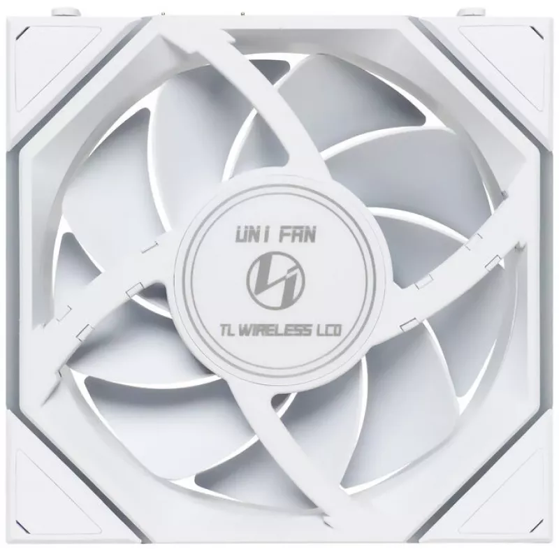 Lian Li UNI FAN TL Wireless LCD 120 White — 120mm PWM-Lüfter mit drahtlosem LCD-Controller