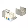 Keystone-Modul DELOCK 86404 – RJ-45 silber, 38,5 × 22,3 × 17,3 mm