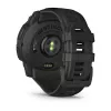 Smartwatch GARMIN Instinct — 45 mm, 3.05 cm (1.2 Zoll) AMOLED 390×390 Touchscreen, 4 GB, GPS, Silikonarmband Schwarz, 53 g