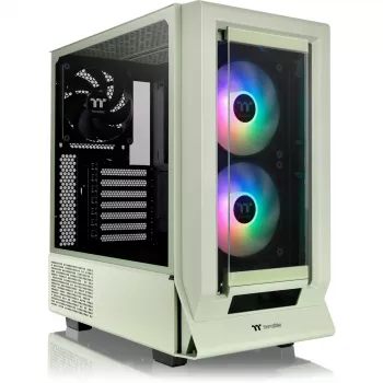 Ceres 350 MX, Tower-Gehäuse Hellgrün, gehärtetes Glas x 2