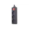 Gembird EG-PSU3F-01 Überspannungsschutz Schwarz 3 AC-Steckdosen 230 V 0,6 m