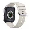 Smartwatch Zeblaze GTS 4 — 1,94 Zoll (4,93 cm) AMOLED 466×466 px, Touchscreen, Wi‑Fi, Metallgehäuse, Silikonarmband (Weiß)