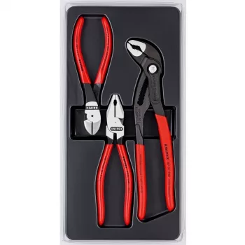 Knipex Zangenset Power-Pack, 3-teilig, poliert, Kunststoff