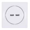 Fibaro Walli N Steckdose 2x USB Weiß