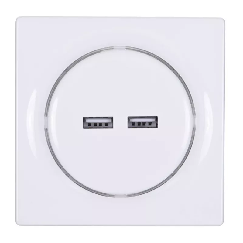Fibaro Walli N Steckdose 2x USB Weiß