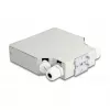 DeLOCK Glasfaser-Verteilerbox DIN-Schiene 8 Ports grau