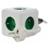 Allocacoc PowerCube Extended Typ E Steckdosenleiste 1,5 m 5 AC-Steckdosen Innen Grün