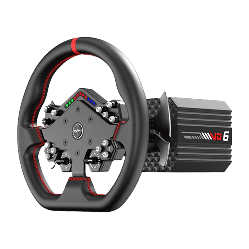 PXN VD6 DBT Kit Racing Wheel-Basis mit WDS R2 Lenker, PD HM Brems-/Gaspedalen und Z9-Klemme