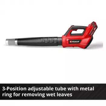 Professioneller Akku-Laubbläser GP-LB 36/230 Li E BL-Solo, 36 Volt (2x18 V) (Rot/Schwarz, ohne Akku und Ladegerät)