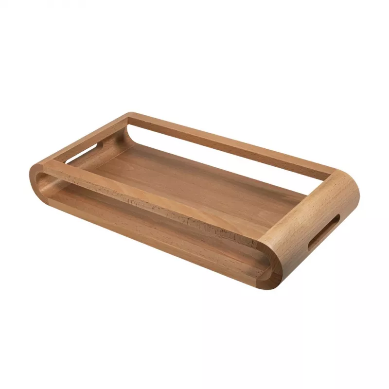 ARTELEGNO VASD Doppelseitiges Tablett aus Buchenholz 21 x 43 cm