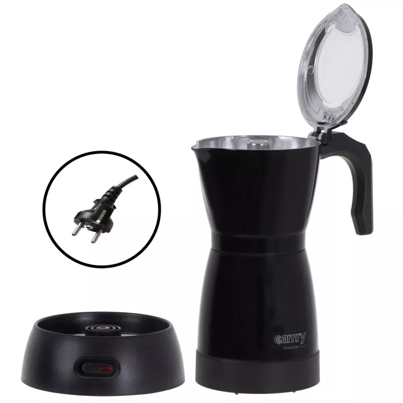 Elektrische Moka-Kaffeemaschine Camry CR 4415b 0,5 L, 480 W, schwarz