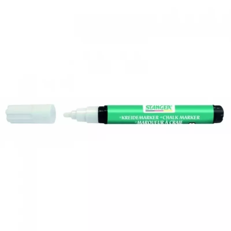 Kreidemarker Stanger 620000-1, weiß, 3–5 mm Meißelspitze
